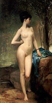 Chloe 1875 Nacktheit Jules Joseph Lefebvre Ölgemälde